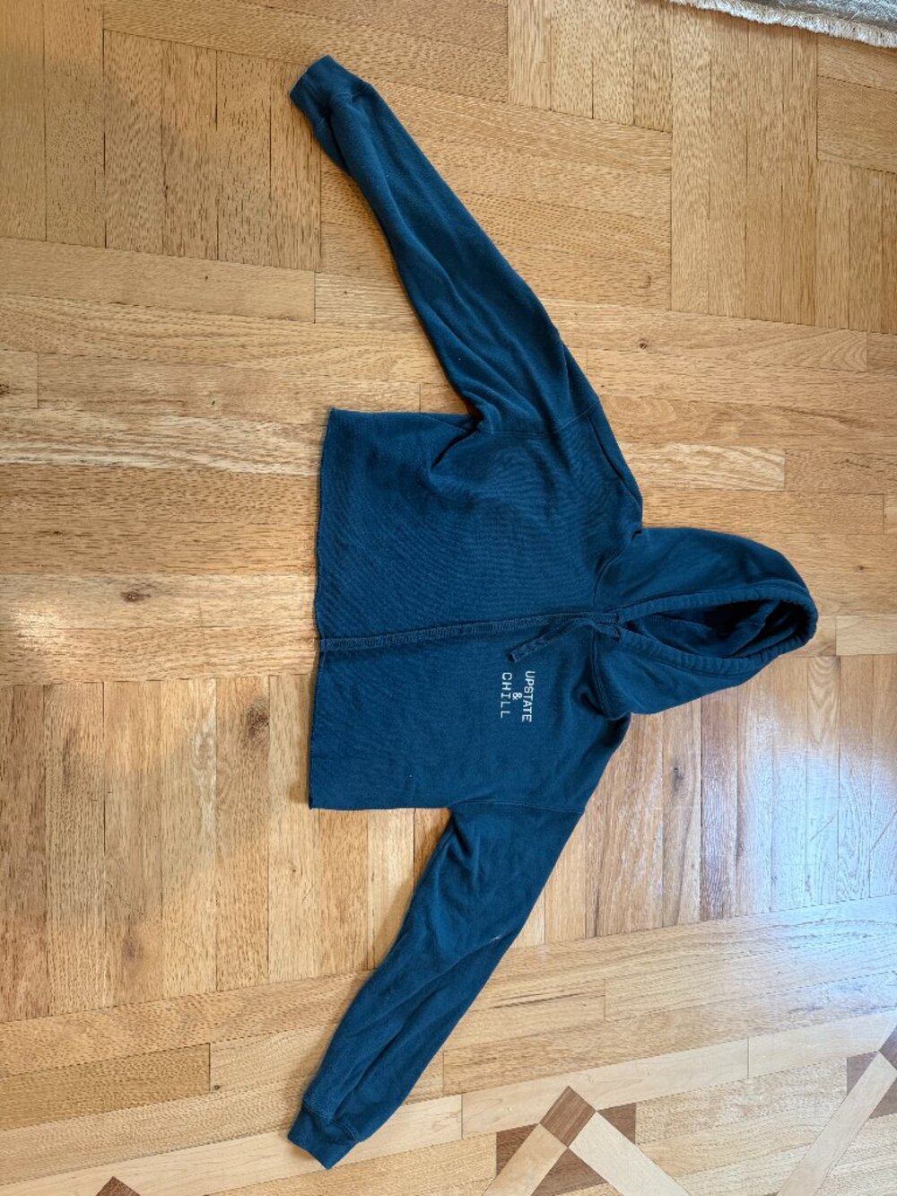 "Upstate and Chill" Cropped Hoodie
